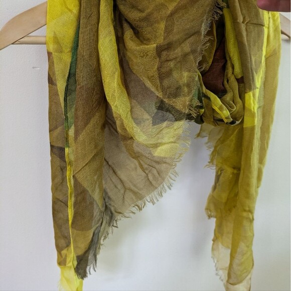 Van Gogh Museum Amsterdam 100% Modal Scarf Crystallized Sunflowers yellow gold t - Picture 2 of 6